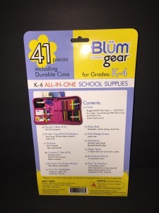 Blum School Gear Supplies 41 Pieces. My granddaughter got this one.