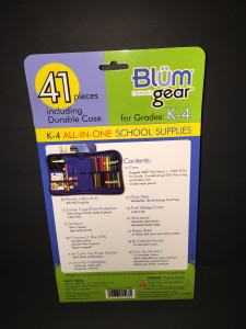 Blum School Gear Supplies 41 pieces  this one went to my Grandson he was excited about it.