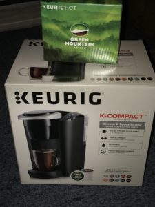 Keurig K-Compact Coffee Maker Hot Brewer Green Mountain Coffee!