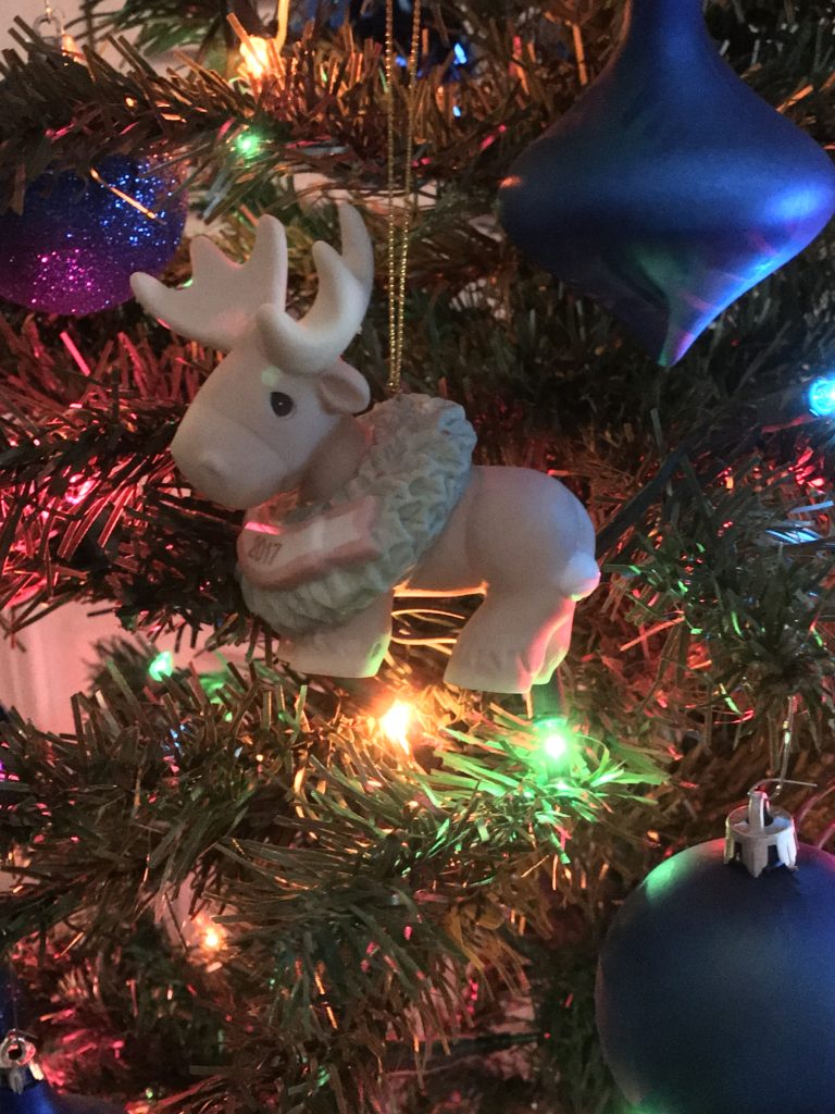 “Merry Christmoose” Dated 2017, Bisque Porcelain Ornament10