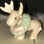 “Merry Christmoose” Dated 2017, Bisque Porcelain Ornament3