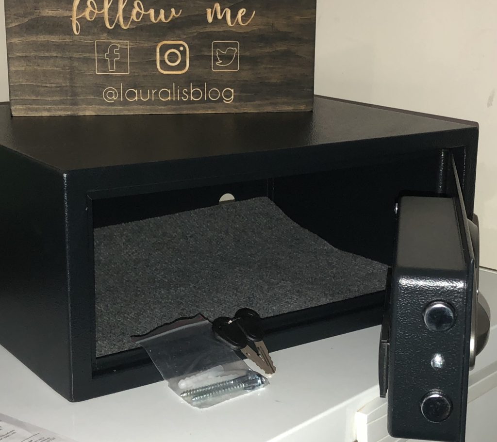 Master Lock Bluetooth Indoor Padlock Model No. 4400D and Sentry Safe Digital Safe11