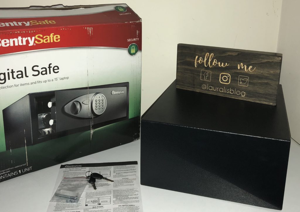 Master Lock Bluetooth Indoor Padlock Model No. 4400D and Sentry Safe Digital Safe12