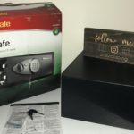 Master Lock Bluetooth Indoor Padlock Model No. 4400D and Sentry Safe Digital Safe12