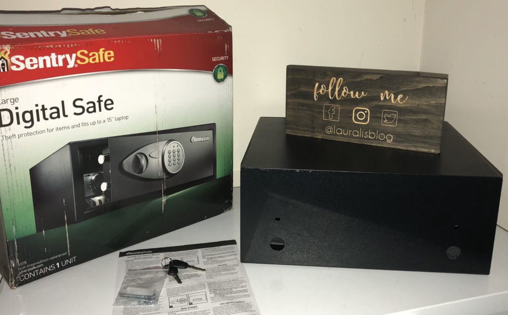 Master Lock Bluetooth Indoor Padlock Model No. 4400D and Sentry Safe Digital Safe13