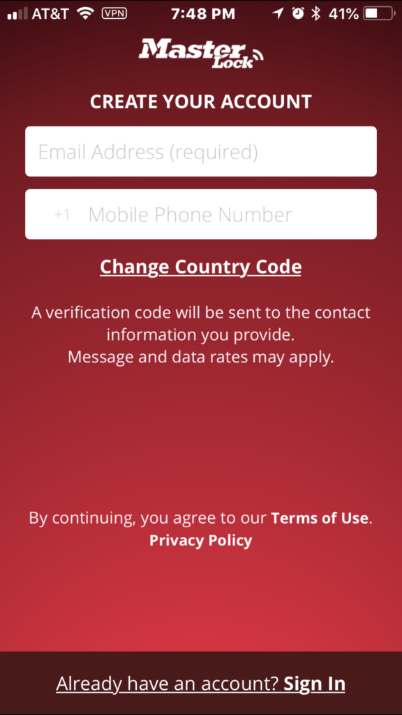 Master Lock Bluetooth Indoor Padlock Model No. 4400D and Sentry Safe Digital Safe7