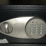 Master Lock Bluetooth Indoor Padlock Model No. 4400D and Sentry Safe Digital Safe9