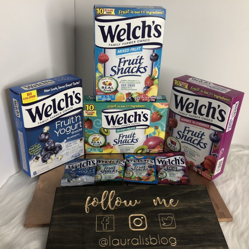 Back to School with a Variety of Welch's Fruit Snacks packs