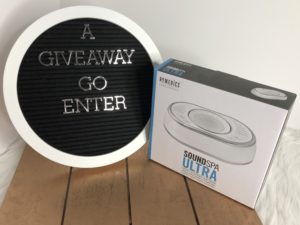 Giveaway! HoMedics​ SoundSPA Ultra Machine