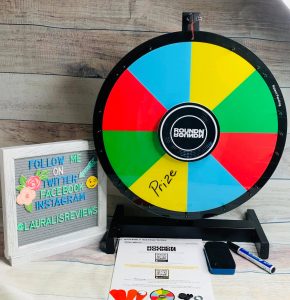 Reversible Round 'N Round Prize Wheel is 2 prize wheels in one!3